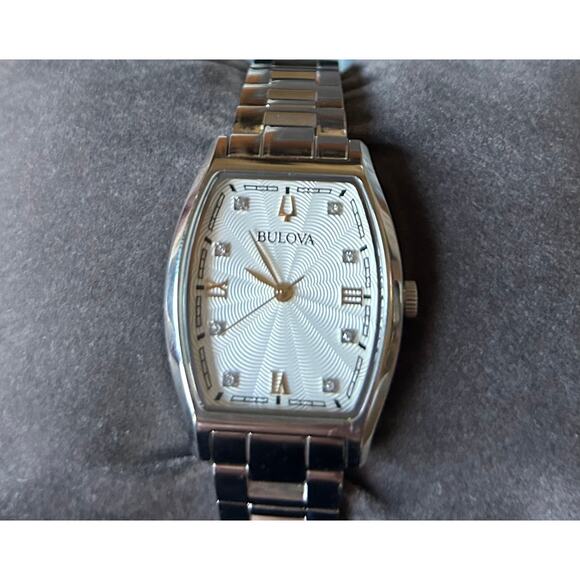 Bulova Diamond Women’s Accent Silver Stainless Steel Classic Watch main image 8